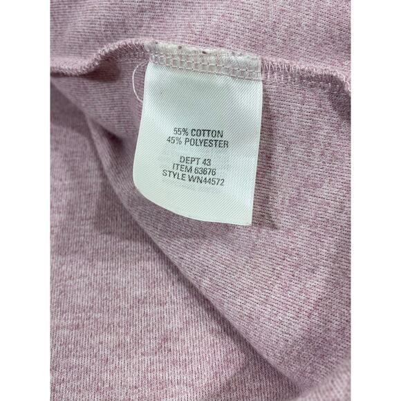 Nordstrom Womens Knit Zip Up Jacket Size XL Heathered Pink READ - Picture 4 of 12